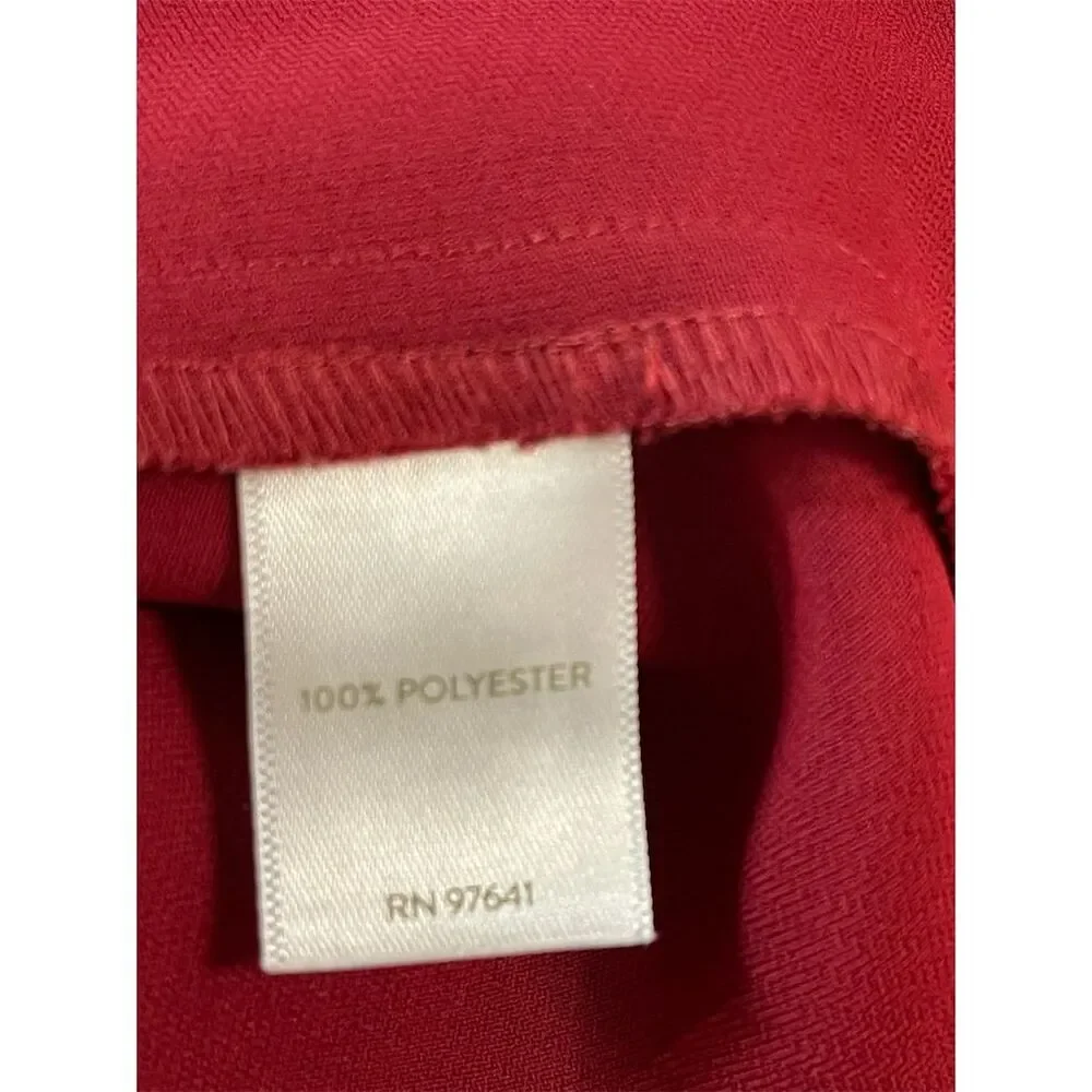 J. Jill Women's Bell Sleeve Midi Length Dress Red Size 18 - Picture 8 of 10